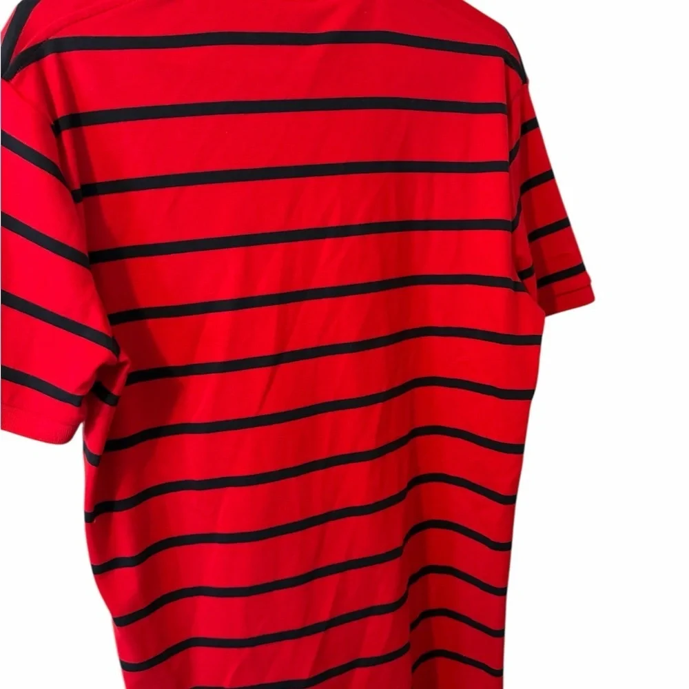 NWOT Ralph Lauren Polo Red Navy Striped Size Medium Shirt